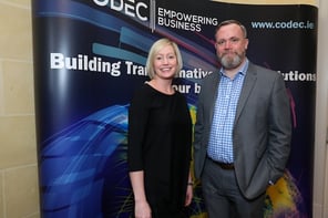Codec Microsoft 2017 Event - Aisling Curtis - the Commercial Director at Microsoft Ireland and John Roddy - the Commercial Director at Codec